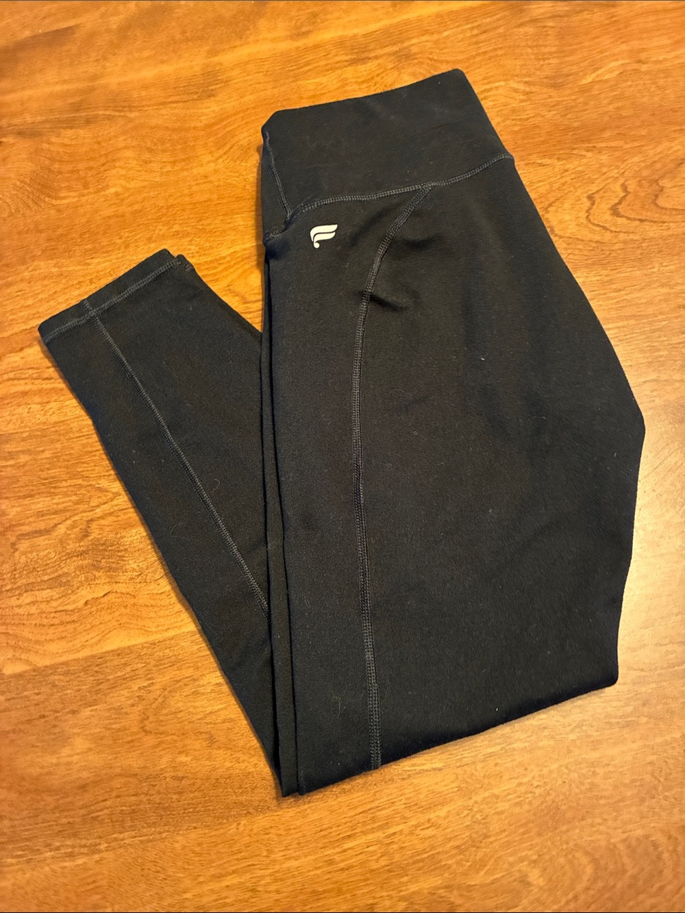 Fabletics Women’s Black Performance Leggings, 7/8 Length
